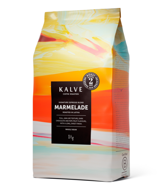 Kalve Marmalade (Espresso grauzdējums) kafijas pupiņas 1kg